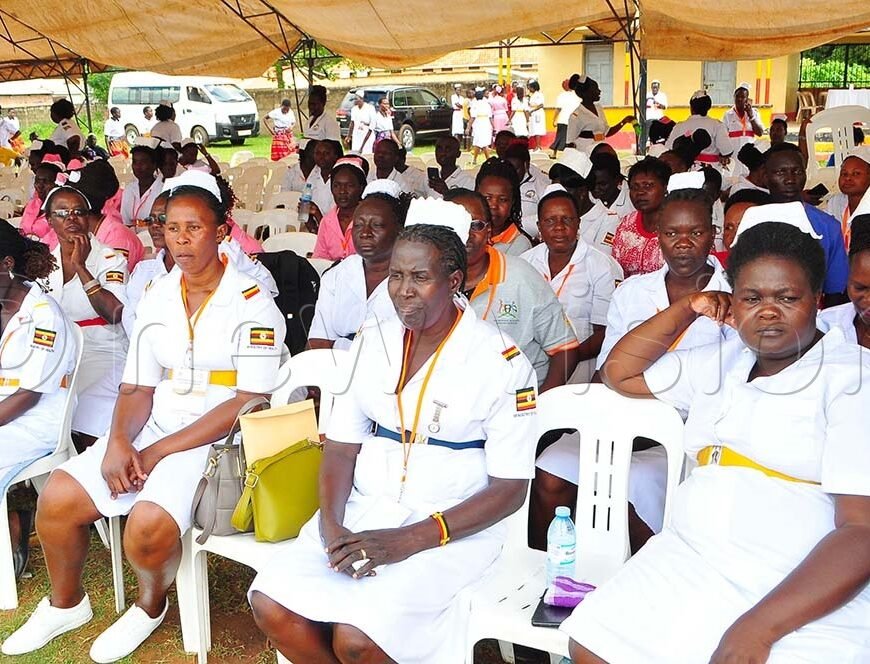 Midwives at the commemoration of the International Day of the Midwife in Soroti City